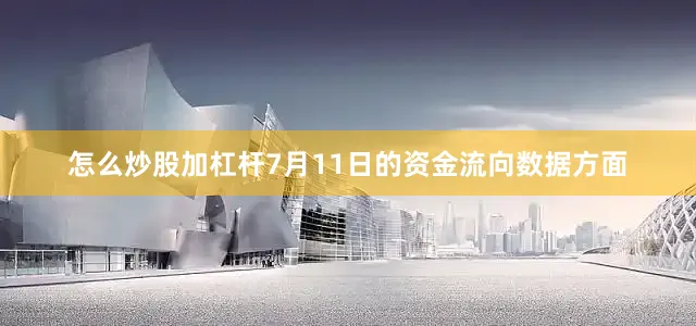 怎么炒股加杠杆7月11日的资金流向数据方面
