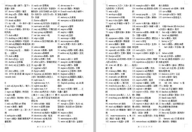 大学英语新课标3500个词汇,高一高二高三都需要!最全收拾!插图(6)