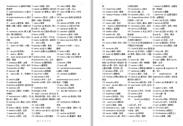 大学英语新课标3500个词汇,高一高二高三都需要!最全收拾!插图(11)