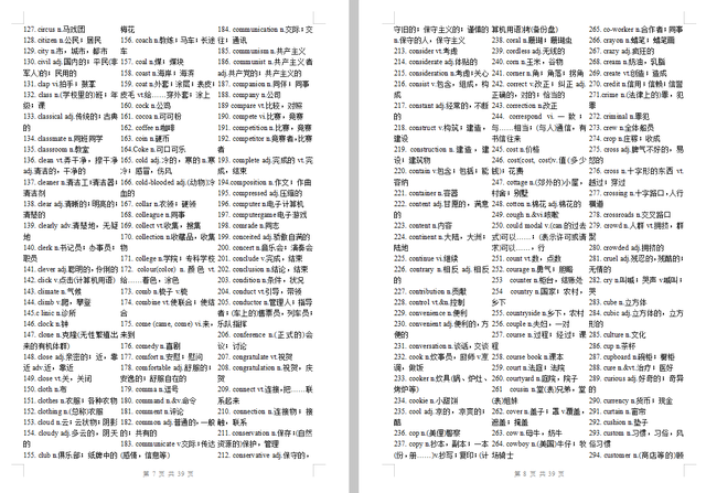 大学英语新课标3500个词汇,高一高二高三都需要!最全收拾!插图(4)